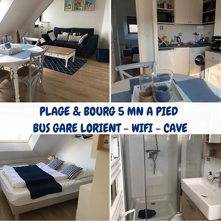 Appartement Larmor Plage, T2 cosy, 4 pers, 3mn plage, parking privé, tout à pied ! Extérieur photo